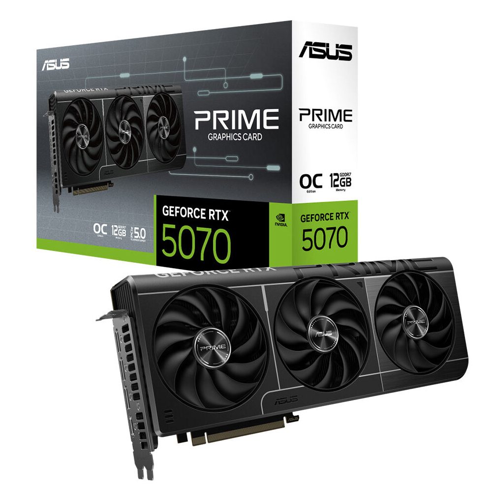 ASUS PRIME GeForce RTX 5070 OC 12GB GDDR7 192 Bit DLSS 4 Ekran Kartı – Resident Evil Requiem Hediyeli